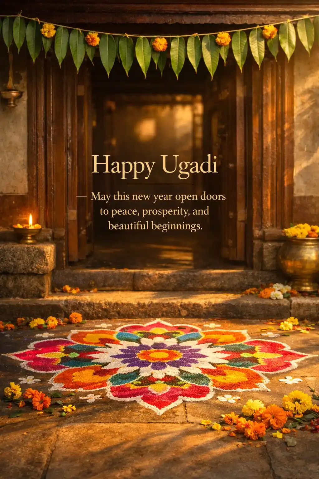 Happy Ugadi festival wishes greeting image