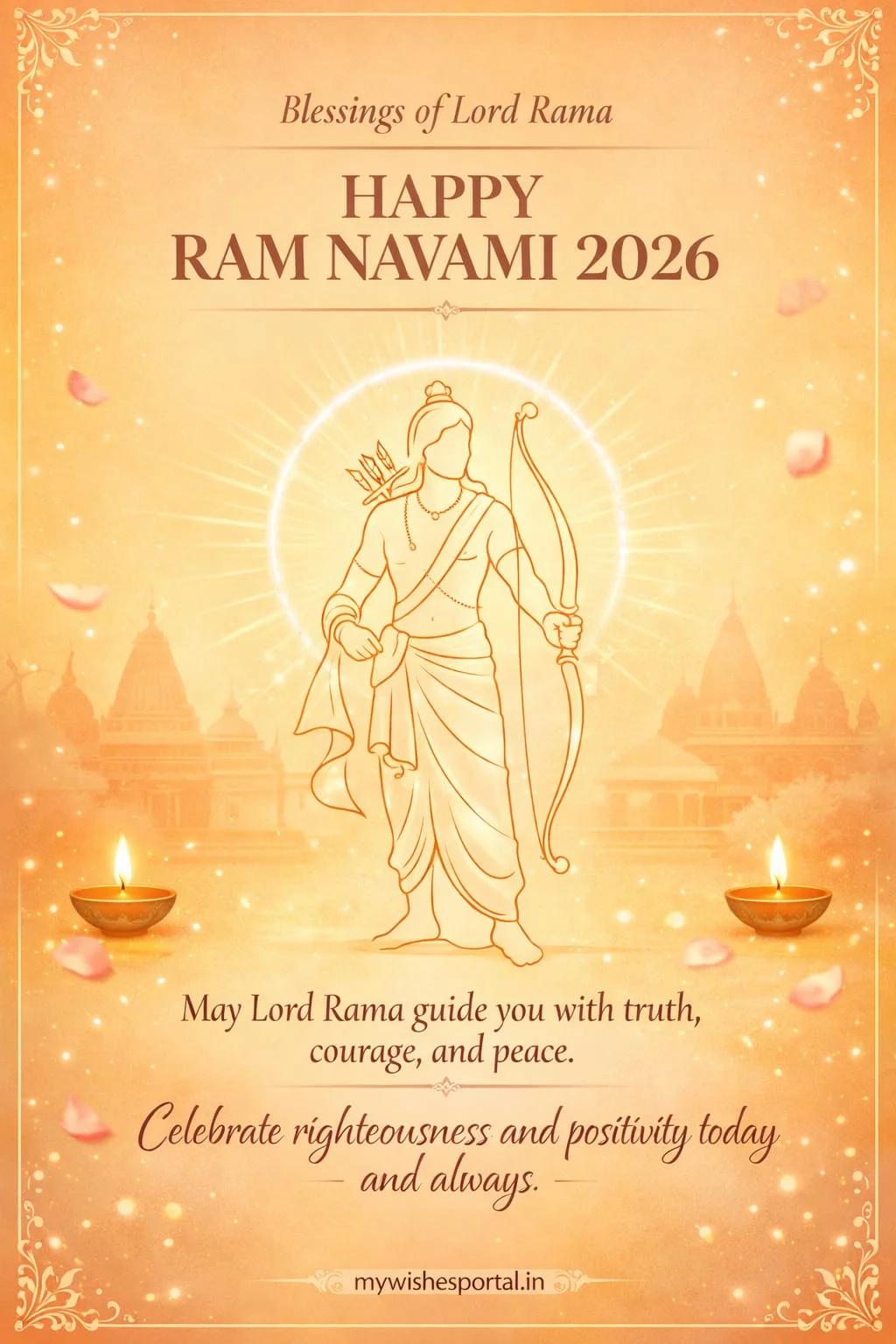 Ram Navami celebration wishes image