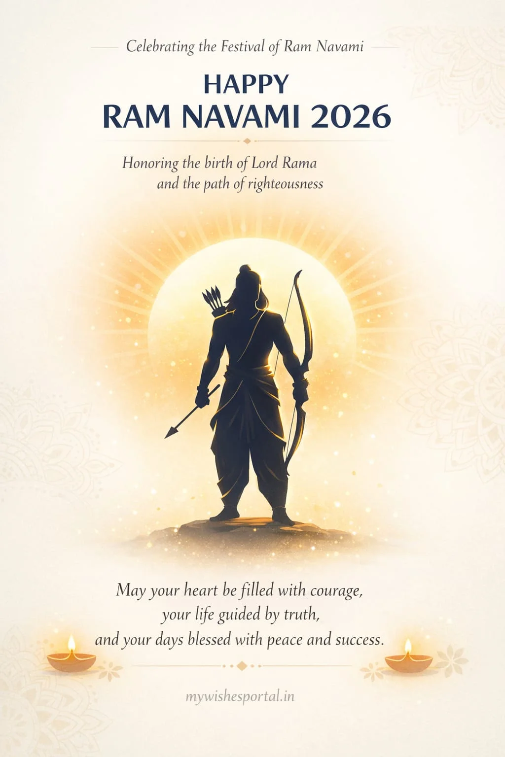 Ram Navami greeting 2026 image