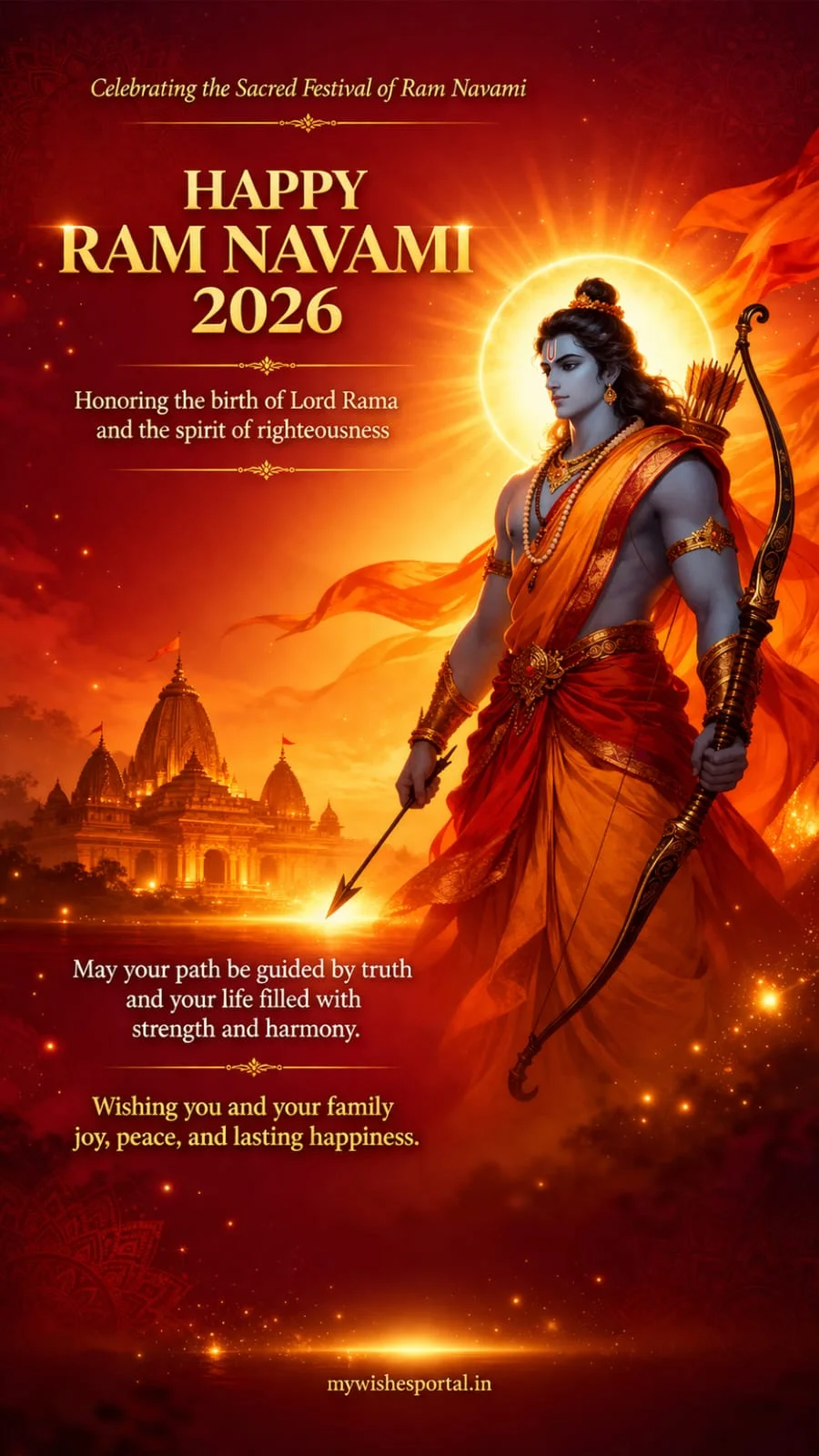 Ram Navami spiritual wishes HD