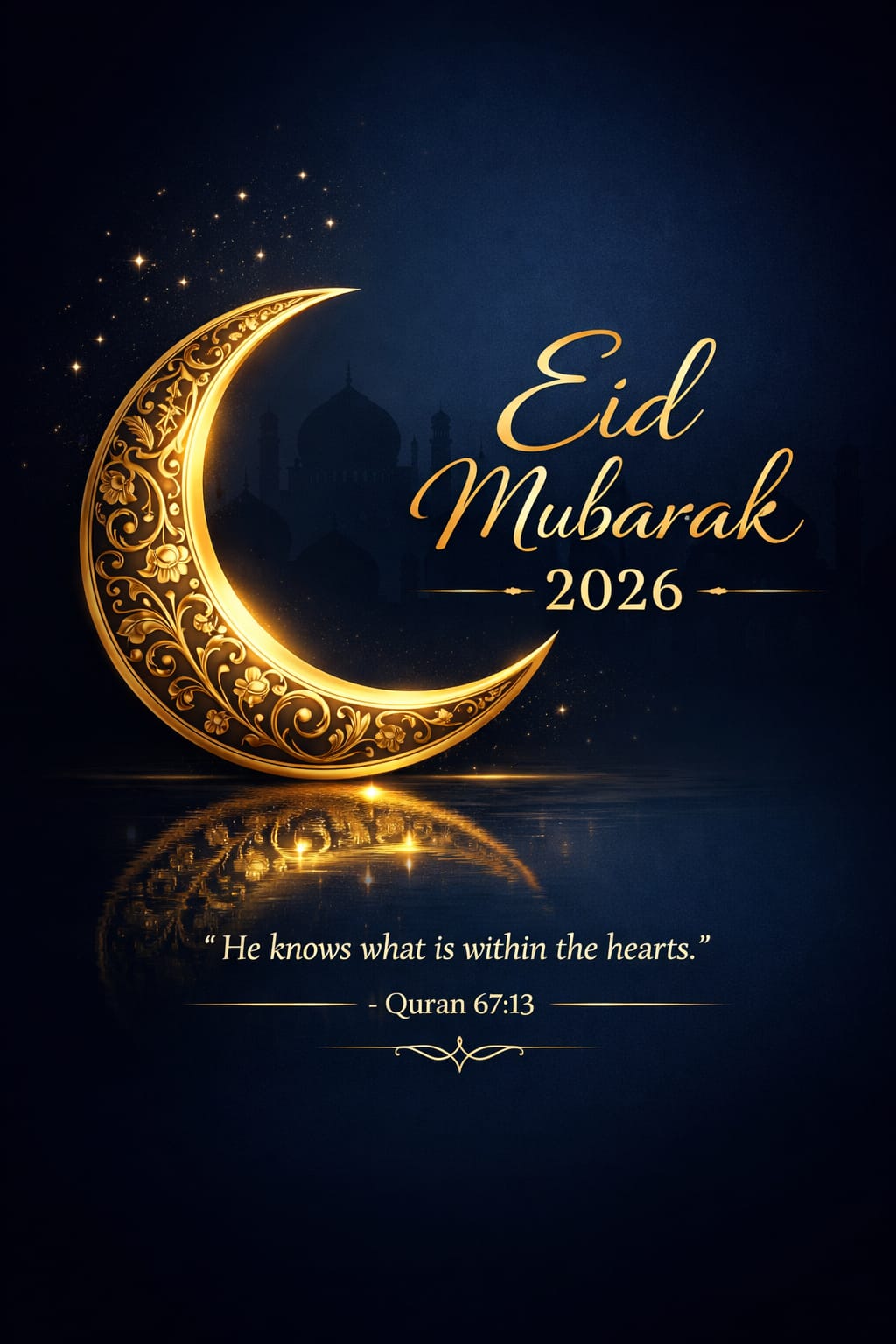 Eid Mubarak social media post 2026