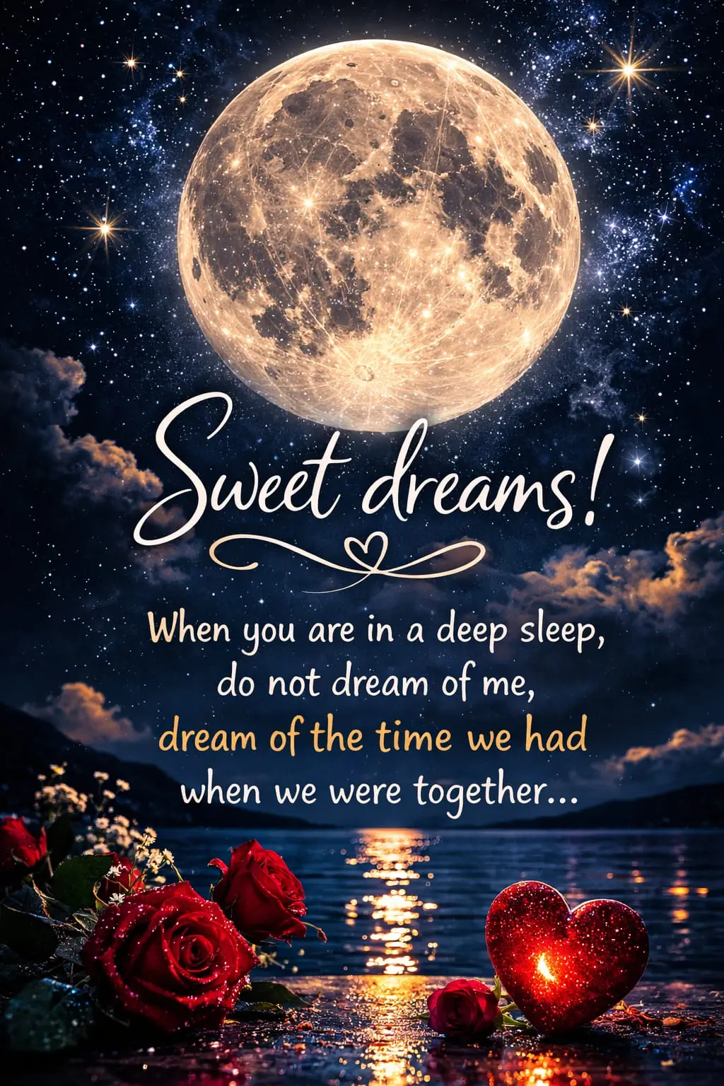 Good Night Dear Friend Image with Warm Wishes