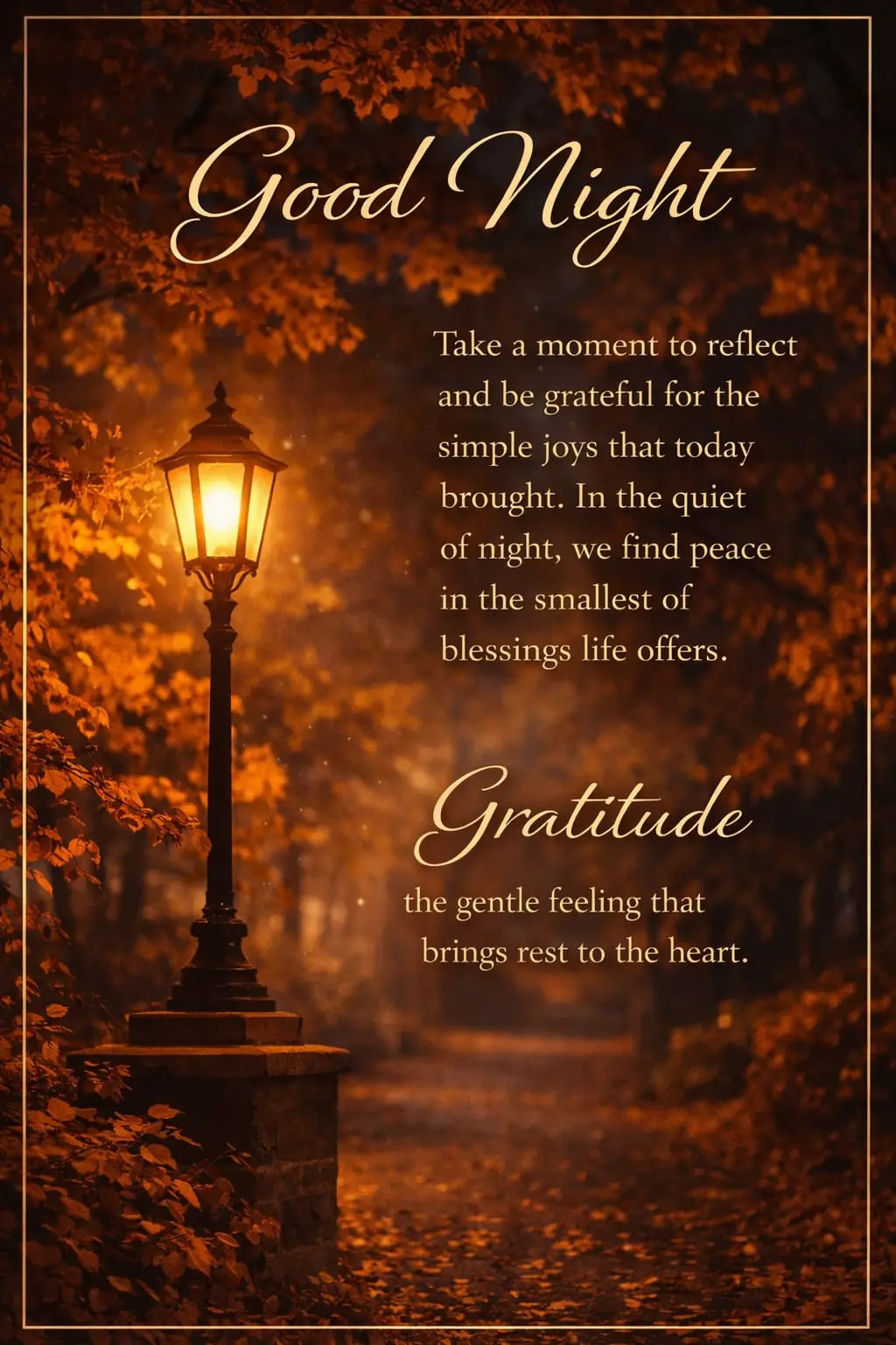 Good Night Friend Wishes Image with Sweet Message