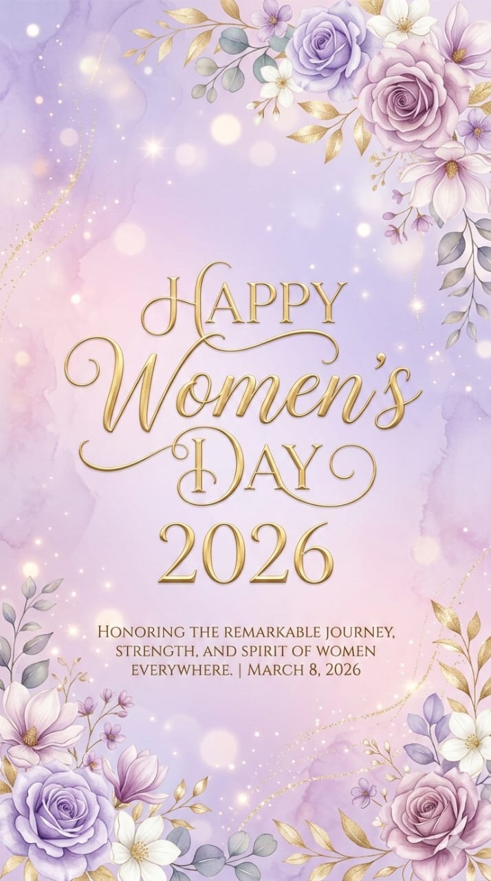 International Women’s Day wishes image with inspirational message