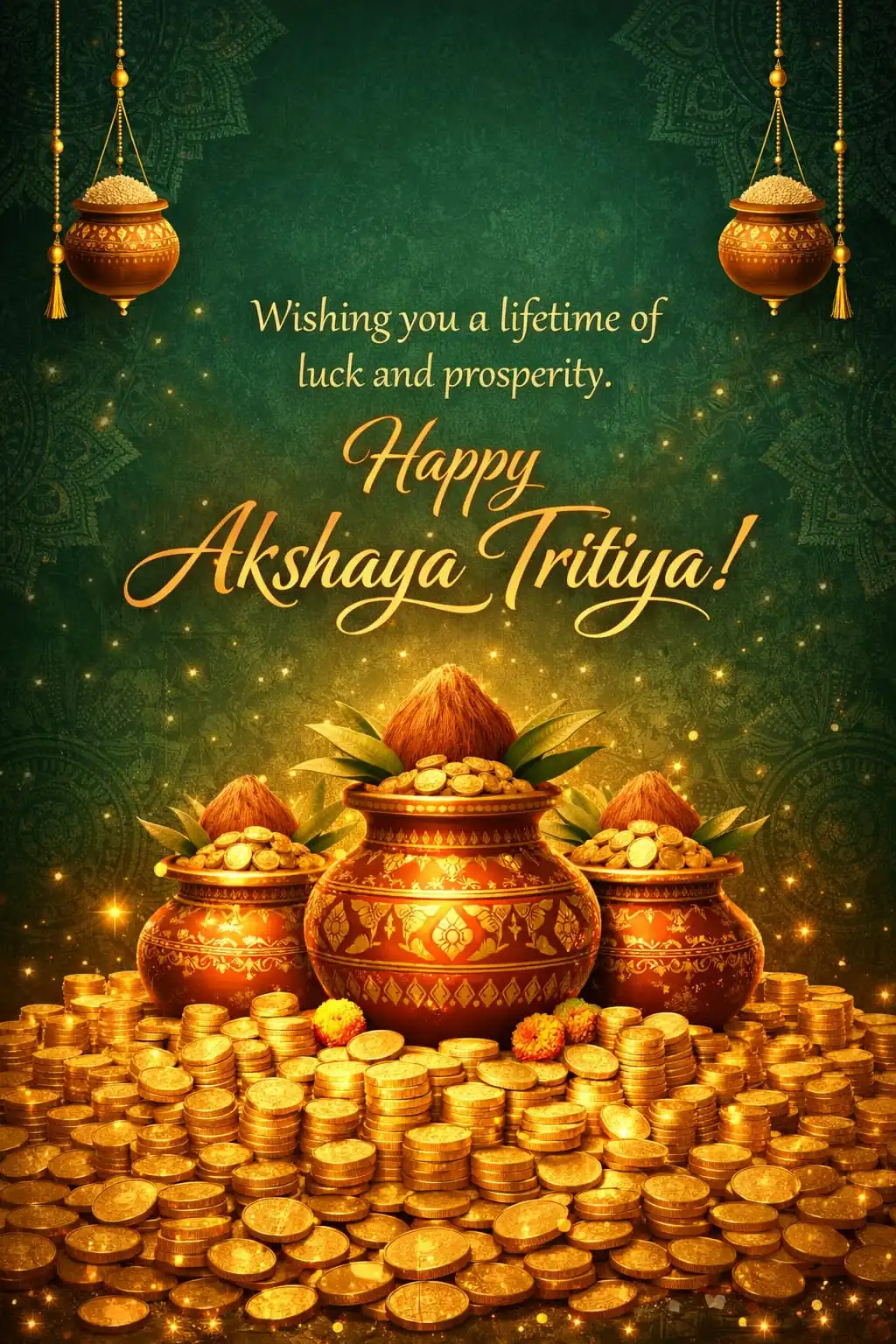Akshaya Tritiya Wishes 2026 diya blessings image 11