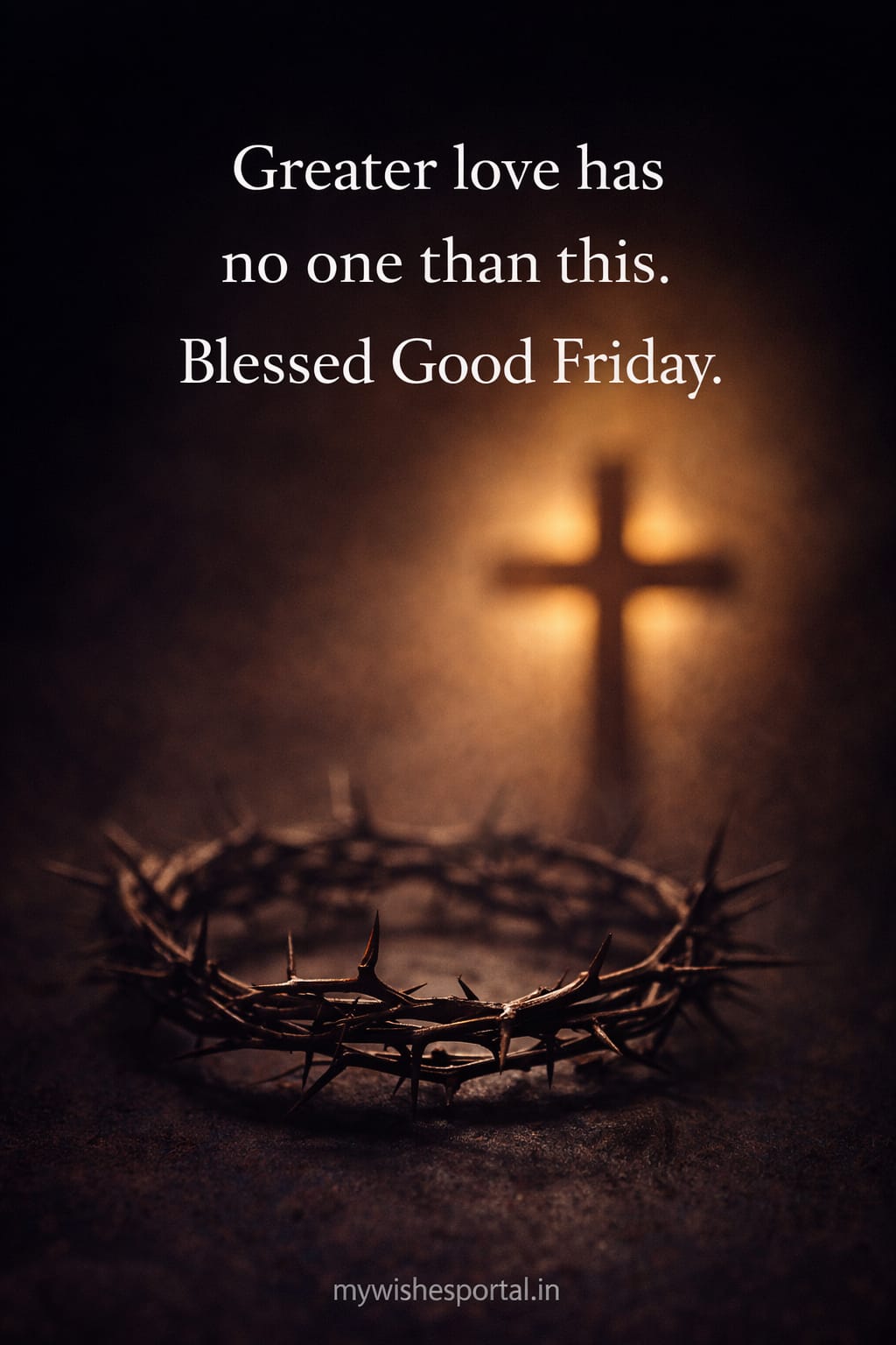 Greater love has no one Blessed Good Friday image