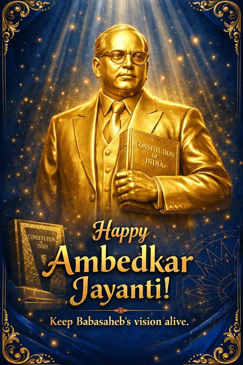 Happy Ambedkar Jayanti keep Babasaheb vision alive image