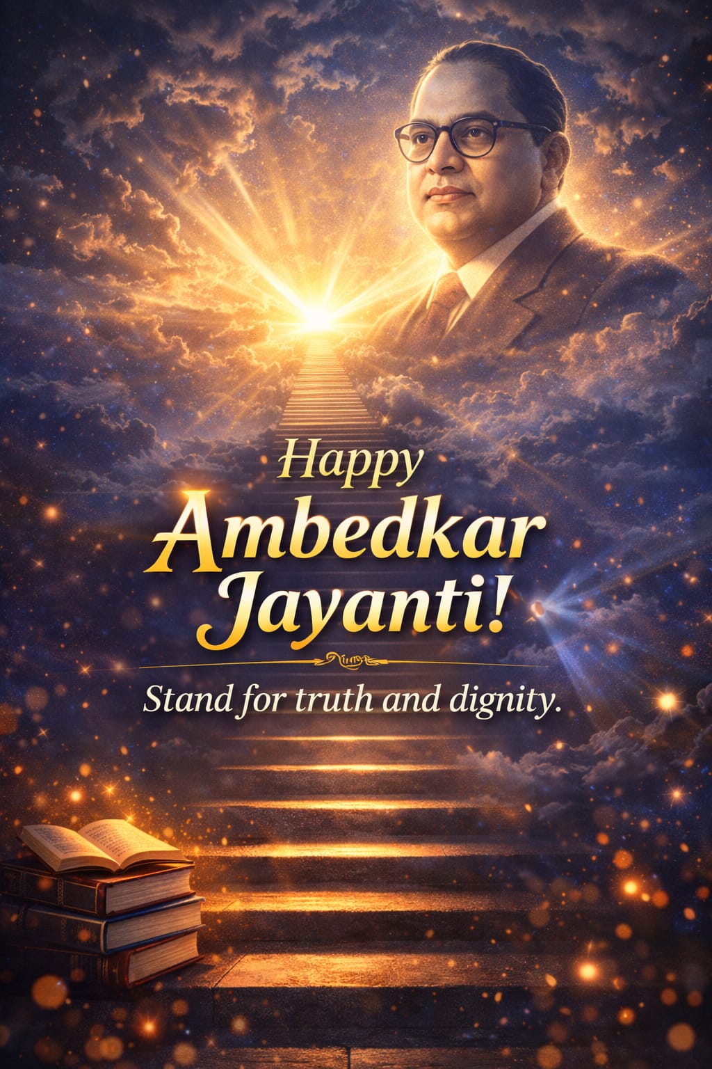 Happy Ambedkar Jayanti stand for truth and dignity image