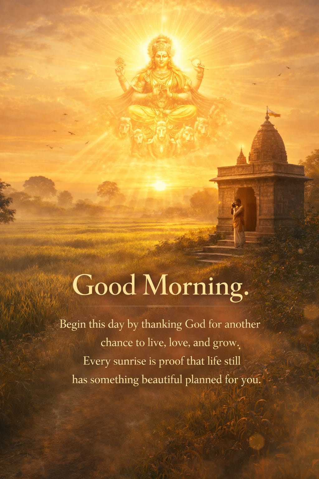 devotional sunrise gratitude surya blessing morning