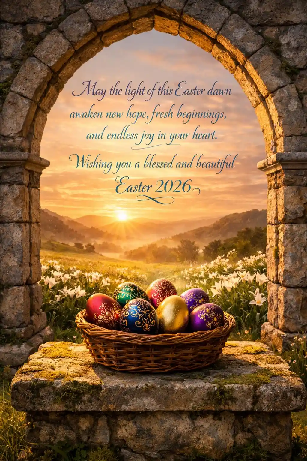 Golden dawn hope Easter 2026 wishes