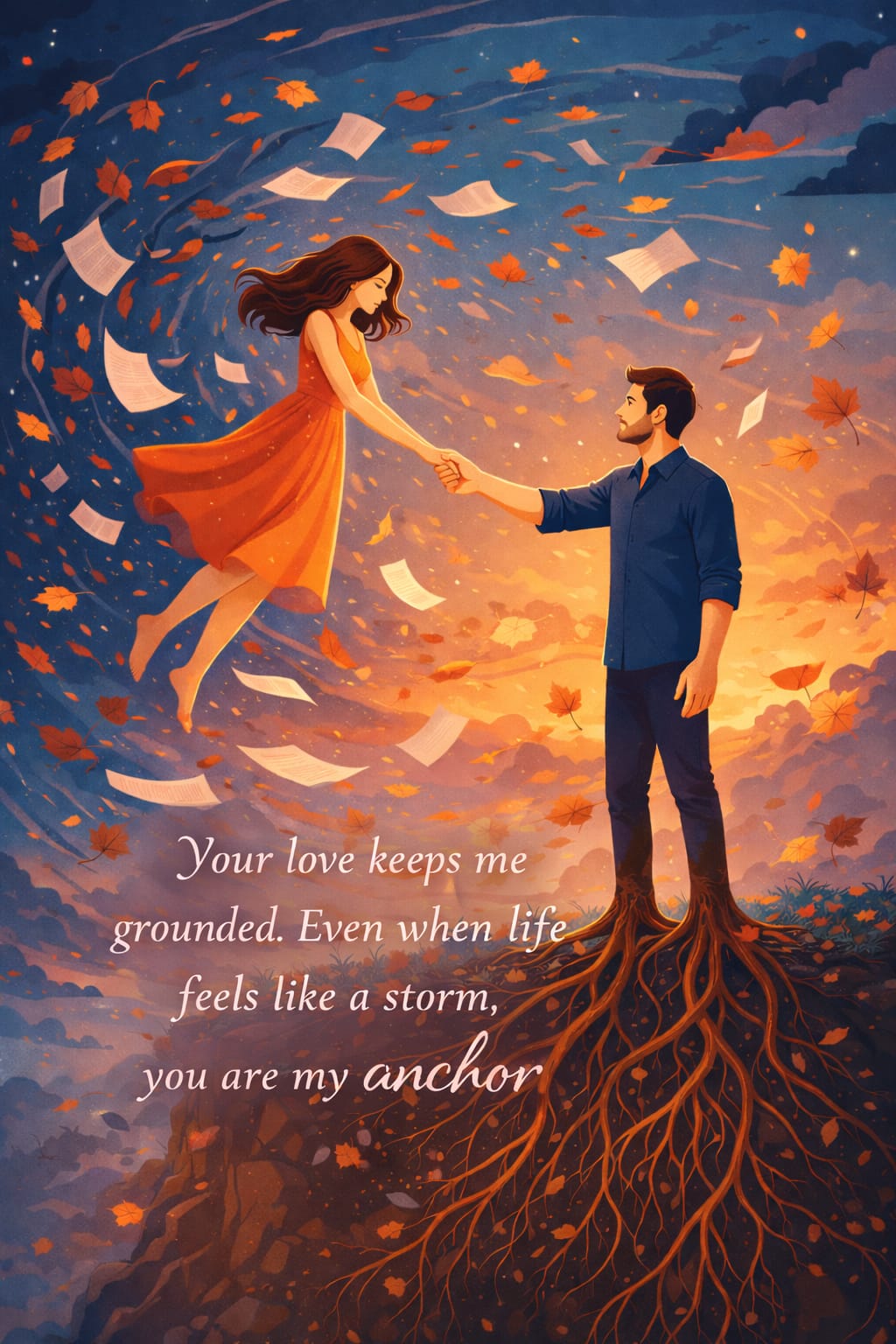 Romantic couple love quote