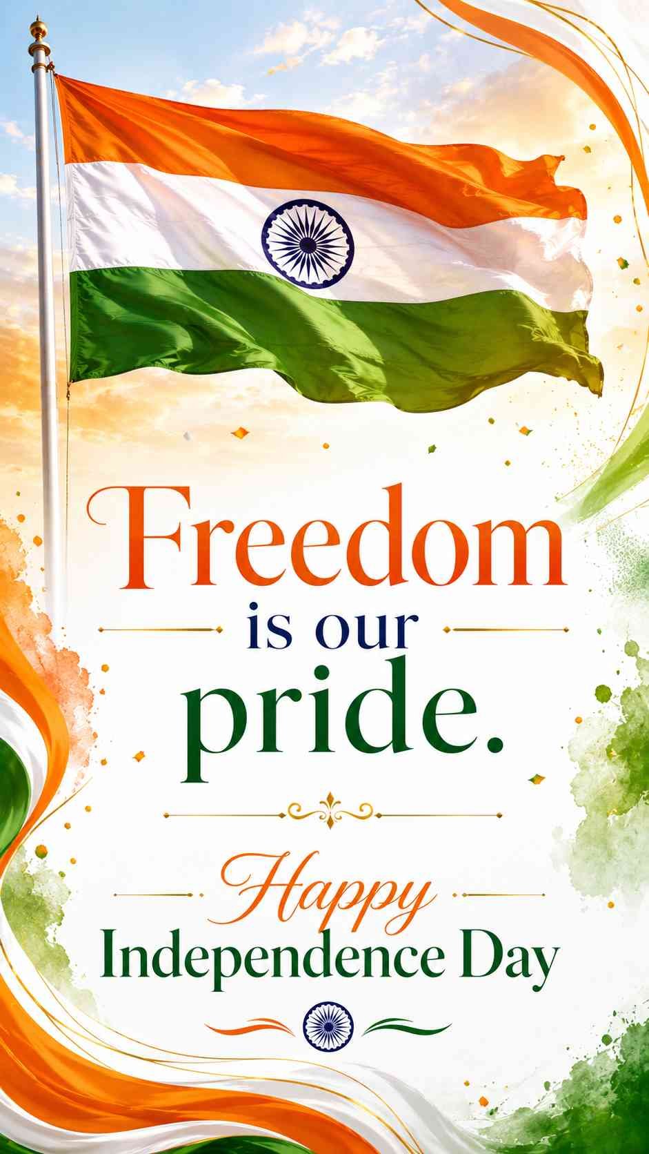 Independence Day 2026 Tiranga wishes image