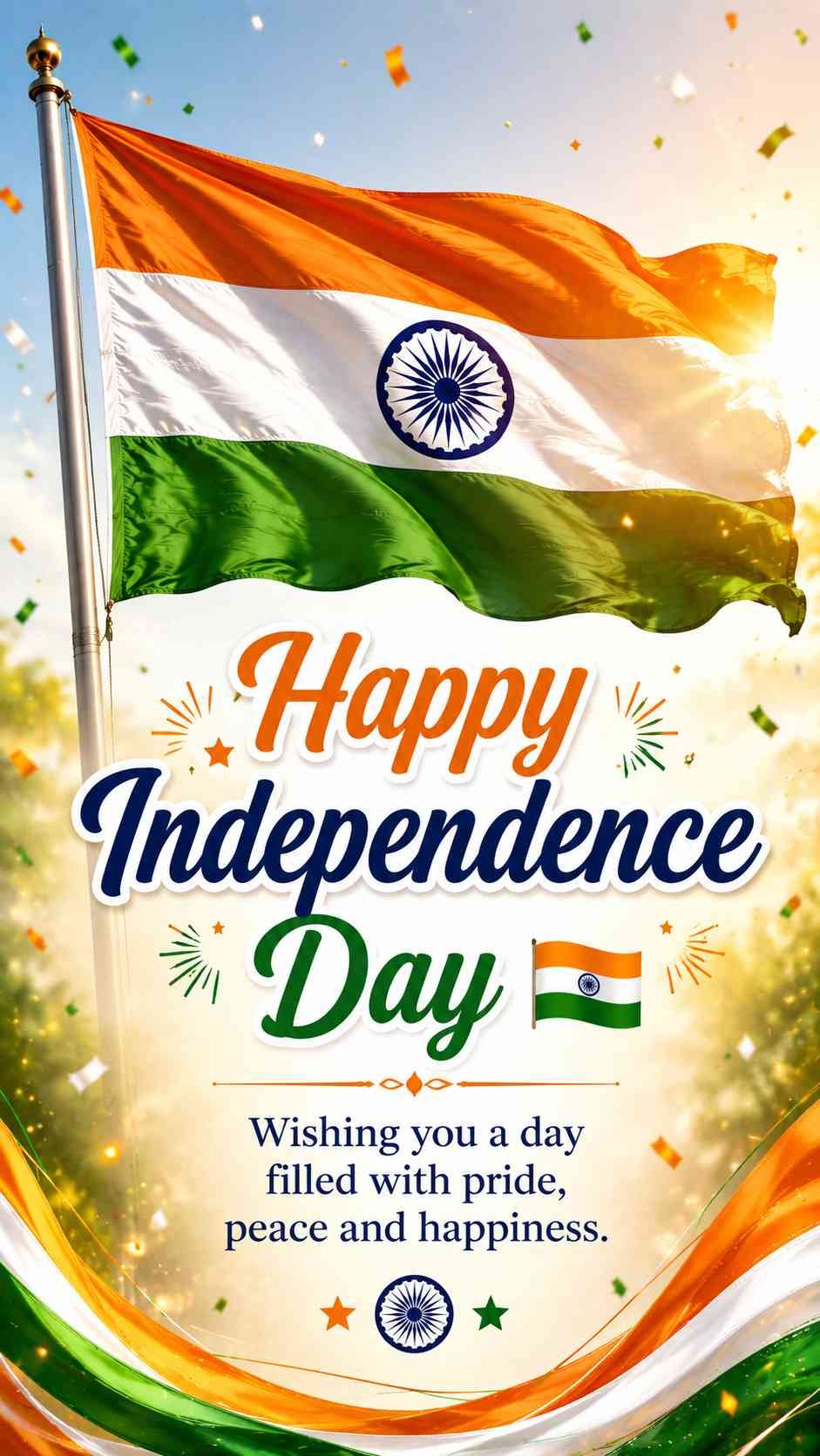 Independence Day 2026 Tiranga wishes image