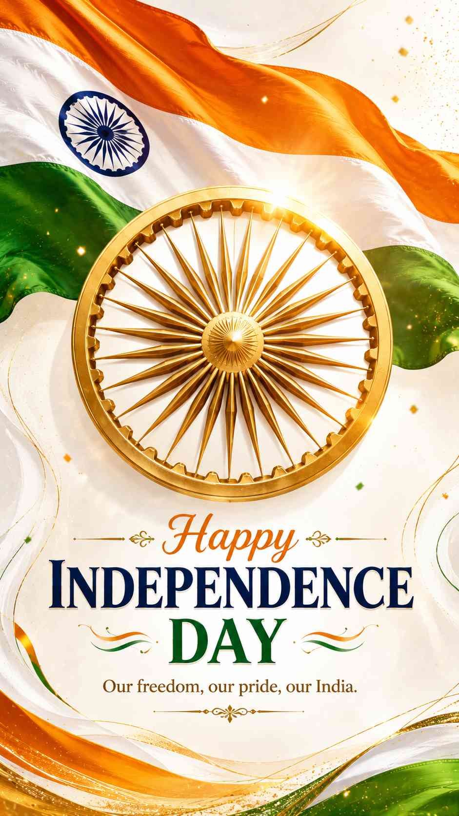 Independence Day 2026 India patriotic greeting image
