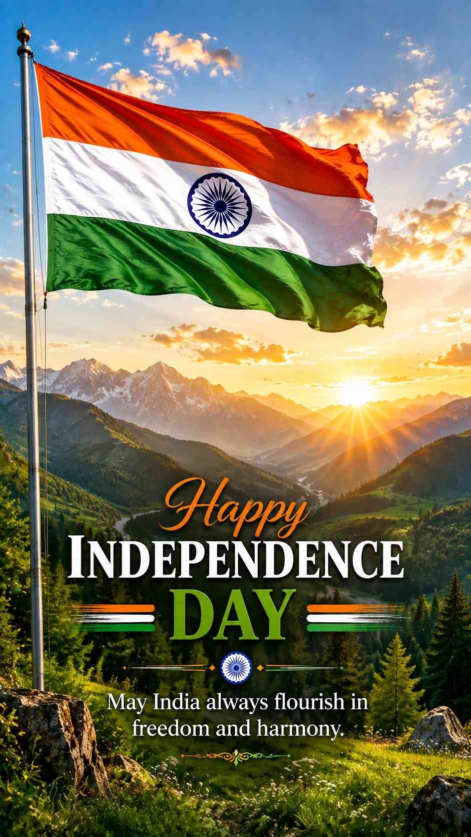 Independence Day 2026 Indian tricolour wishes