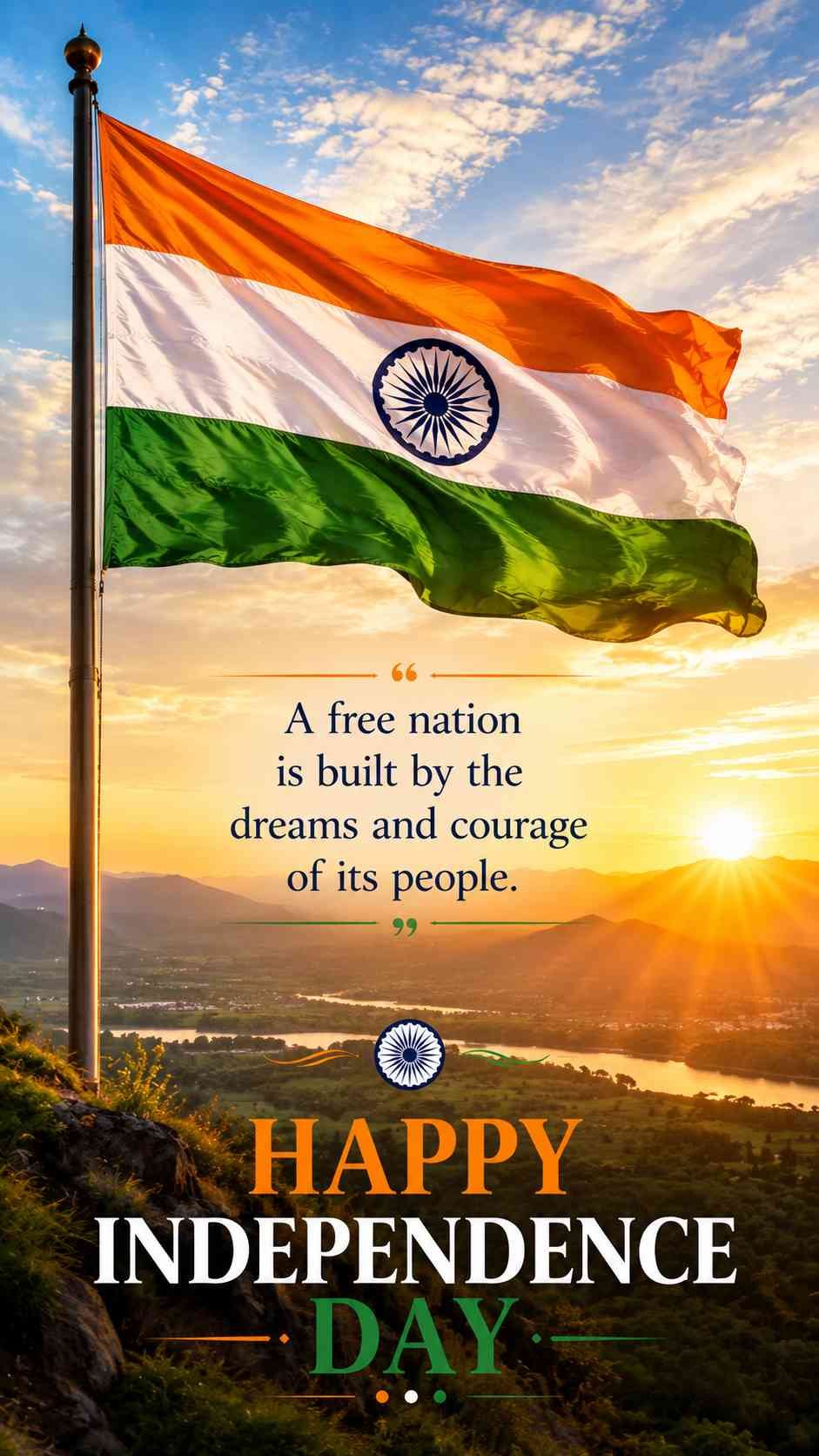 Independence Day 2026 Tiranga wishes image