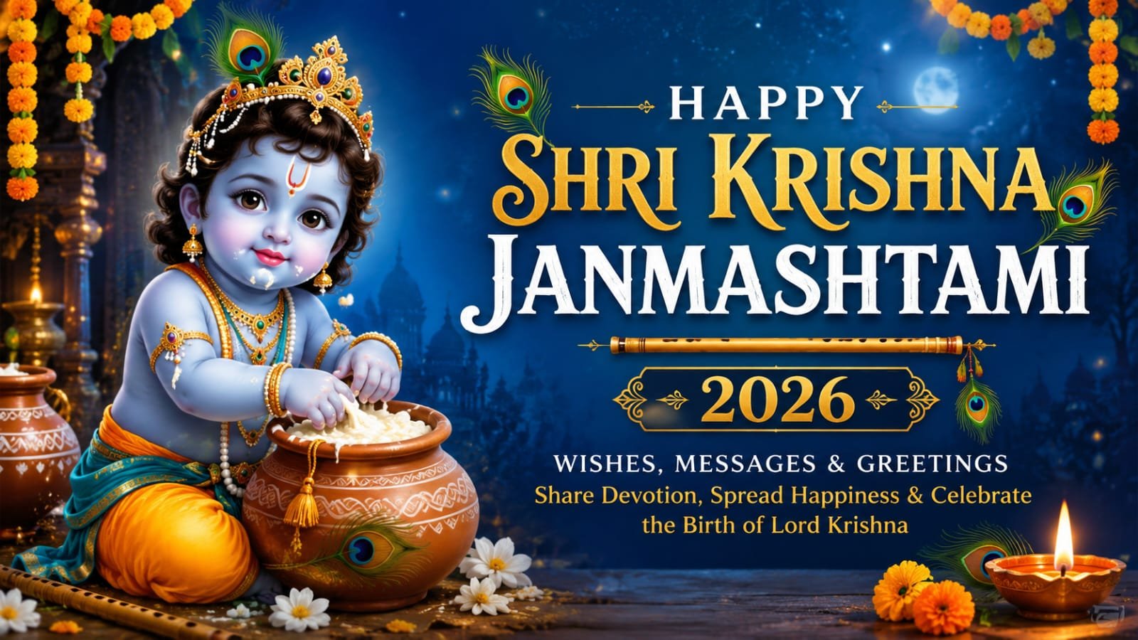 Shri Krishna Janmashtami 2026 Wishes