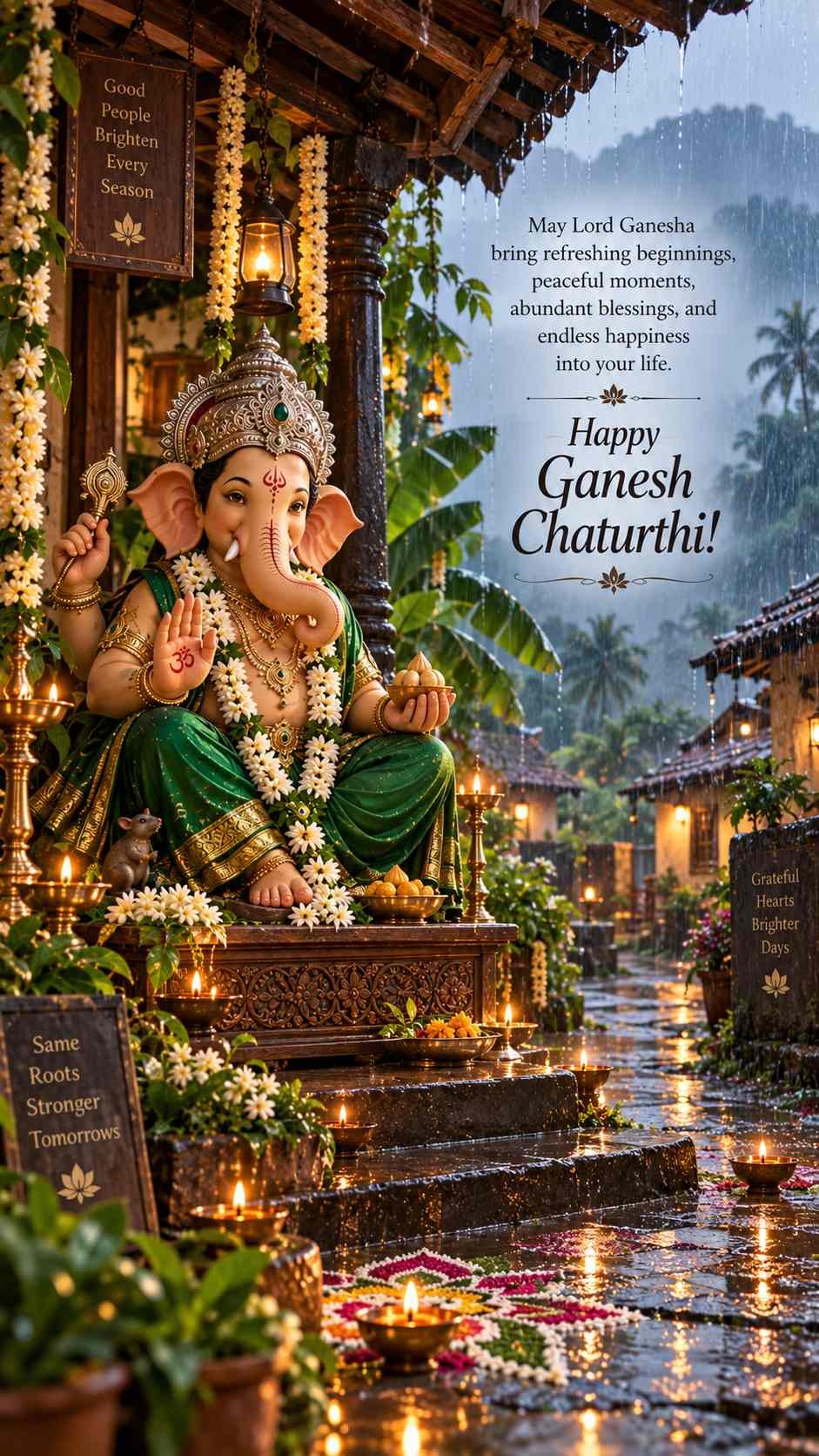 Ganesh Chaturthi 2026 wishes blessed family celebration