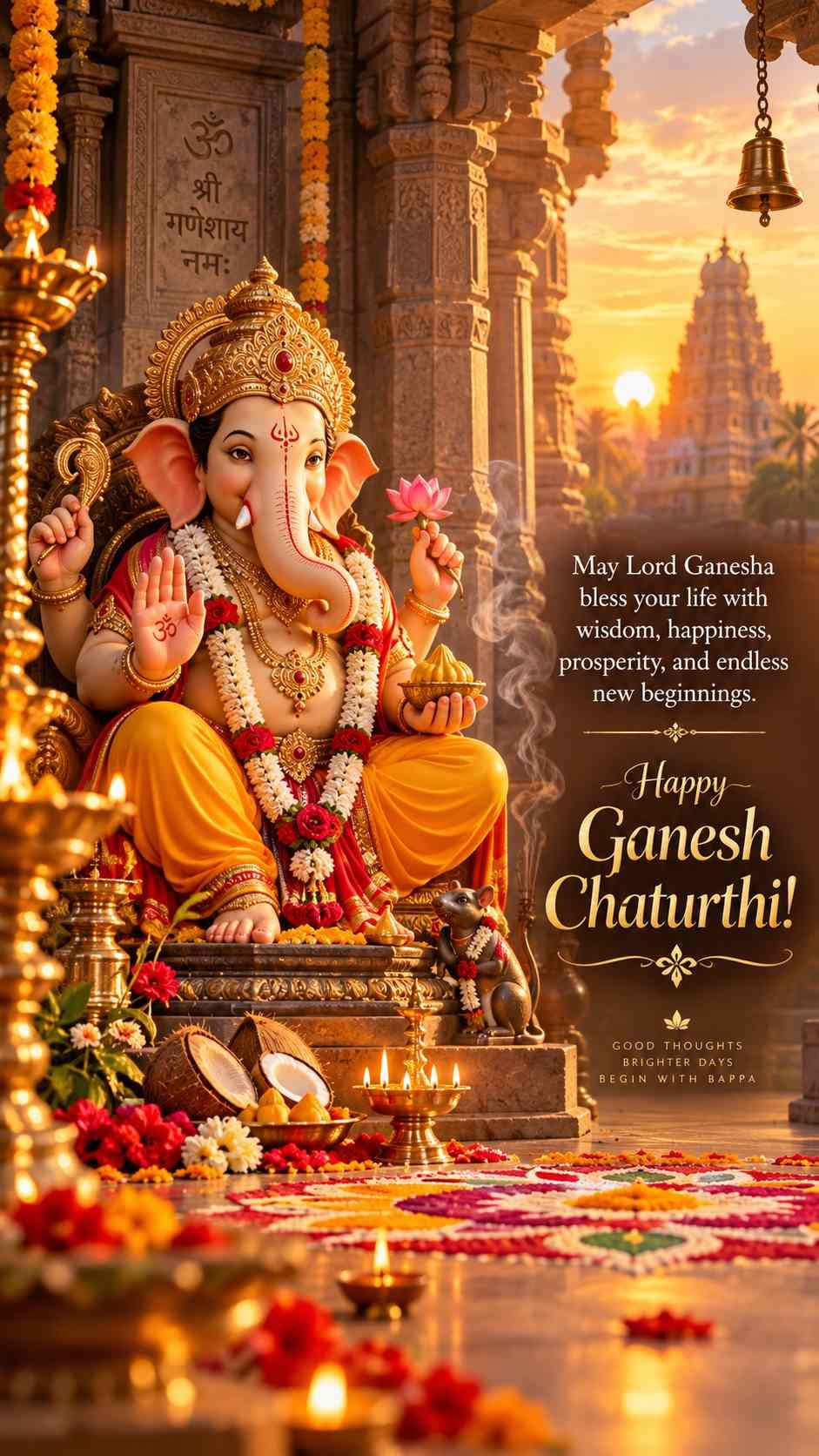 Ganesh Chaturthi 2026 wishes peace and happiness