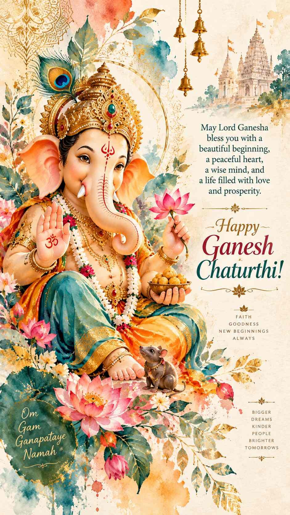 Ganesh Chaturthi 2026 wishes spiritual blessings